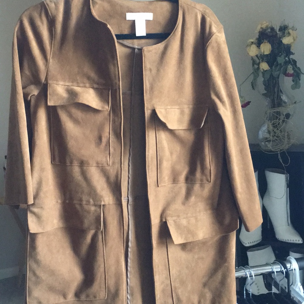 Suede Camel Colored Coat